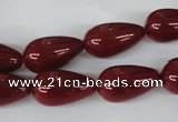 CSB107 15.5 inches 10*18mm teardrop shell pearl beads wholesale