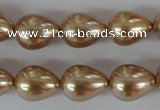 CSB109 15.5 inches 11*15mm teardrop shell pearl beads wholesale