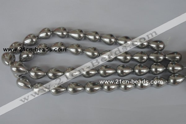 CSB115 15.5 inches 15*19mm teardrop shell pearl beads wholesale