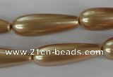 CSB117 15.5 inches 10*30mm teardrop shell pearl beads wholesale