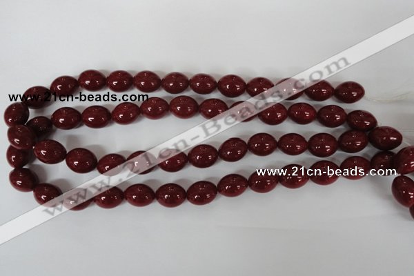 CSB122 15.5 inches 12*15mm rice shell pearl beads wholesale