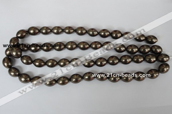 CSB123 15.5 inches 12*15mm rice shell pearl beads wholesale