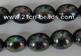 CSB124 15.5 inches 12*15mm rice shell pearl beads wholesale