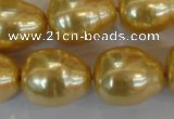 CSB130 15.5 inches 18*22mm nuggets shell pearl beads wholesale