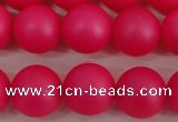 CSB1303 15.5 inches 10mm matte round shell pearl beads wholesale