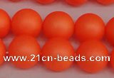 CSB1312 15.5 inches 8mm matte round shell pearl beads wholesale