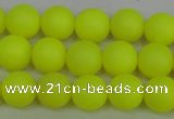 CSB1315 15.5 inches 4mm matte round shell pearl beads wholesale