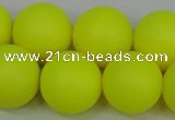 CSB1319 15.5 inches 12mm matte round shell pearl beads wholesale