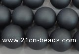 CSB1327 15.5 inches 8mm matte round shell pearl beads wholesale