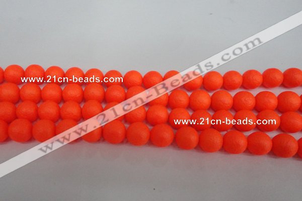 CSB1340 15.5 inches 4mm matte round shell pearl beads wholesale