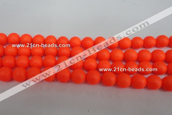 CSB1341 15.5 inches 6mm matte round shell pearl beads wholesale