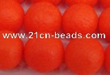 CSB1342 15.5 inches 8mm matte round shell pearl beads wholesale