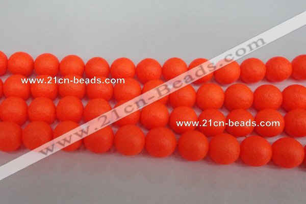 CSB1343 15.5 inches 10mm matte round shell pearl beads wholesale