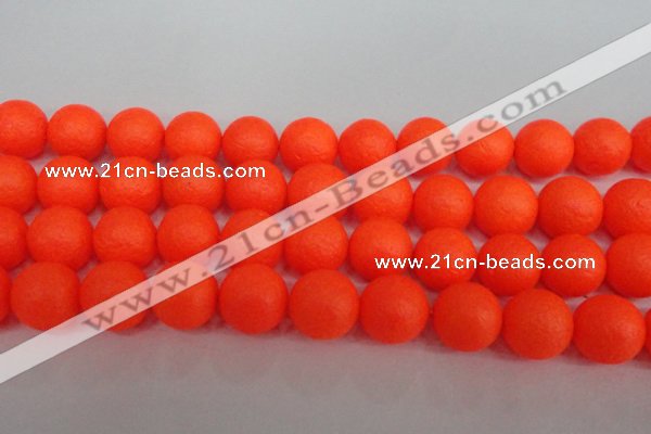 CSB1344 15.5 inches 12mm matte round shell pearl beads wholesale