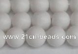 CSB1354 15.5 inches 12mm matte round shell pearl beads wholesale