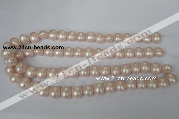 CSB137 15.5 inches 12*15mm – 13*16mm oval shell pearl beads