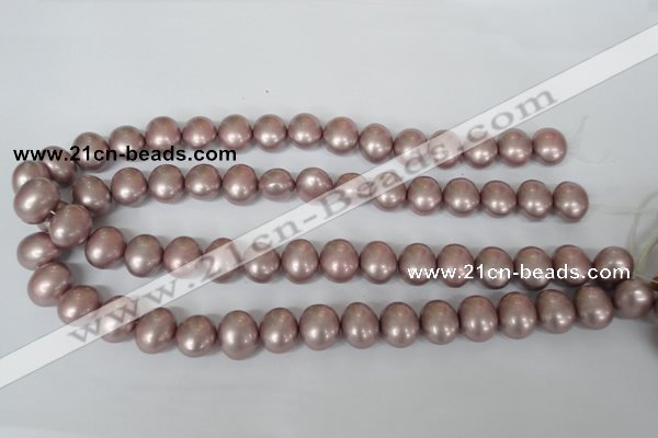 CSB138 15.5 inches 12*15mm – 13*16mm oval shell pearl beads