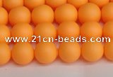 CSB1421 15.5 inches 6mm matte round shell pearl beads wholesale