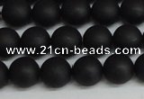 CSB1457 15.5 inches 8mm matte round shell pearl beads wholesale