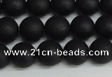 CSB1458 15.5 inches 10mm matte round shell pearl beads wholesale