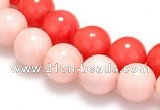 CSB15 16 inches 14mm round shell pearl beads Wholesale