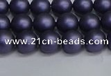 CSB1661 15.5 inches 6mm round matte shell pearl beads wholesale