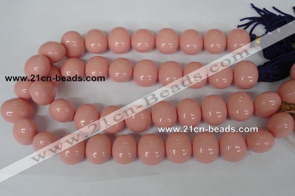 CSB168 15.5 inches 17*19mm – 18*20mm oval shell pearl beads