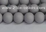 CSB1681 15.5 inches 6mm round matte shell pearl beads wholesale