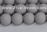 CSB1682 15.5 inches 8mm round matte shell pearl beads wholesale