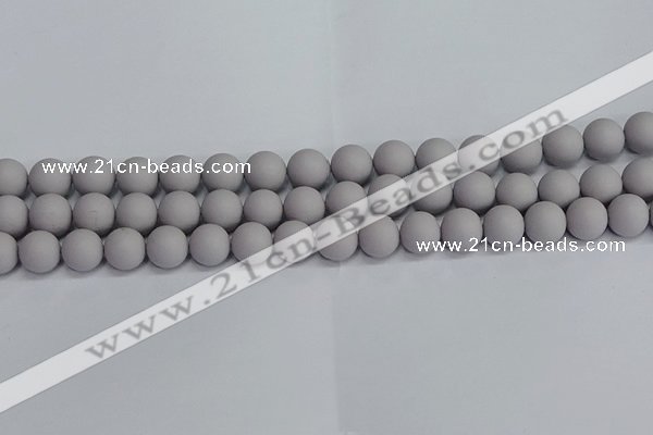 CSB1682 15.5 inches 8mm round matte shell pearl beads wholesale