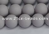 CSB1683 15.5 inches 10mm round matte shell pearl beads wholesale