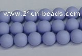 CSB1700 15.5 inches 4mm round matte shell pearl beads wholesale