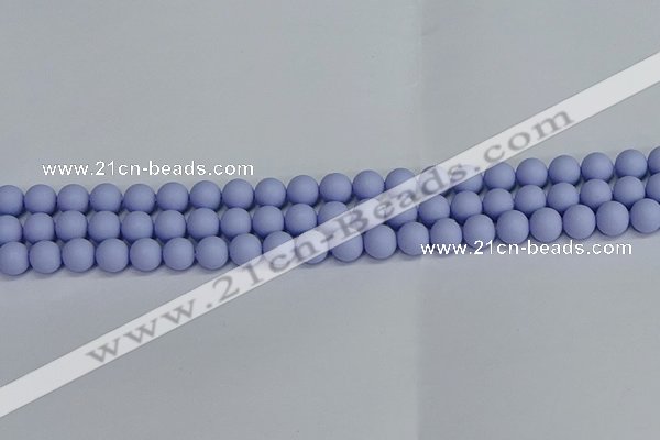 CSB1701 15.5 inches 6mm round matte shell pearl beads wholesale