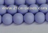 CSB1702 15.5 inches 8mm round matte shell pearl beads wholesale