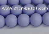 CSB1703 15.5 inches 10mm round matte shell pearl beads wholesale