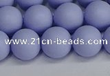 CSB1704 15.5 inches 12mm round matte shell pearl beads wholesale