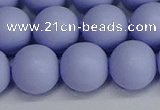 CSB1705 15.5 inches 14mm round matte shell pearl beads wholesale