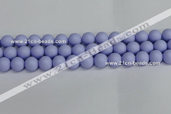 CSB1705 15.5 inches 14mm round matte shell pearl beads wholesale