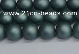 CSB1722 15.5 inches 8mm round matte shell pearl beads wholesale