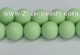 CSB1742 15.5 inches 8mm round matte shell pearl beads wholesale