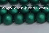 CSB1763 15.5 inches 10mm round matte shell pearl beads wholesale