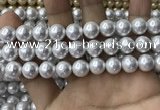 CSB2111 15.5 inches 10mm ball shell pearl beads wholesale