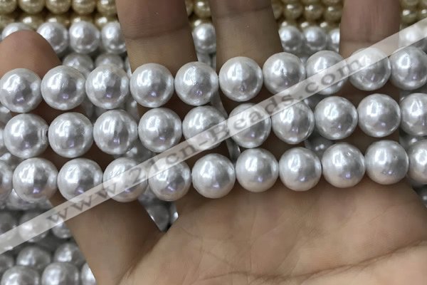 CSB2111 15.5 inches 10mm ball shell pearl beads wholesale