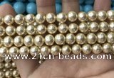 CSB2116 15.5 inches 8mm ball shell pearl beads wholesale