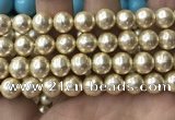 CSB2120 15.5 inches 16mm ball shell pearl beads wholesale