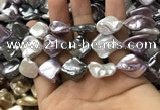 CSB2167 15.5 inches 16*16mm - 18*20mm baroque mixed shell pearl beads