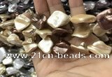 CSB2169 15.5 inches 16*16mm - 18*20mm baroque mixed shell pearl beads