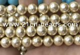 CSB2188 15.5 inches 18mm ball shell pearl beads wholesale