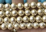 CSB2189 15.5 inches 20mm ball shell pearl beads wholesale