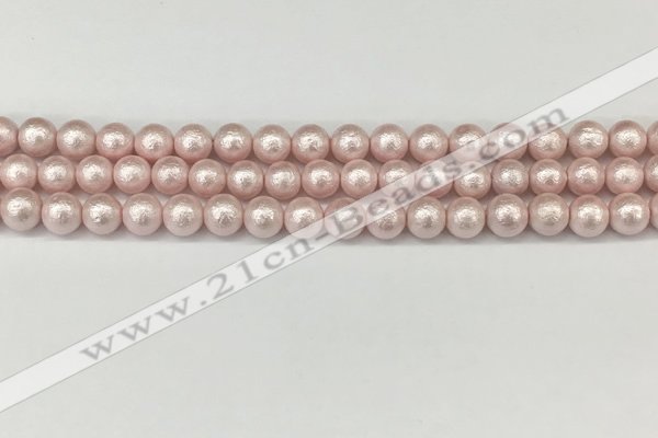 CSB2231 15.5 inches 6mm round wrinkled shell pearl beads wholesale